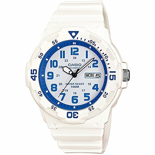 Orologio Da Polso CASIO MRW-200HC-7B2 Analogico Uomo Sportivo Bianco Blu lac