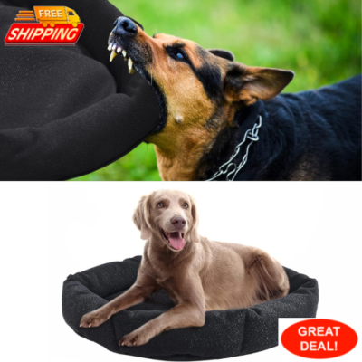 , Indestructible Dog Bed For Aggressive Chewers Round Durable
