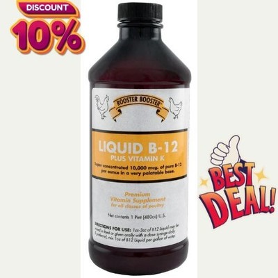 Rooster Booster Premium Supplement Liquid B-12 Free Fast Shipping