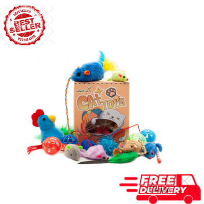 Fashion's Talk Cat Toys, Kitty Variety Pack for Kitten Cats, 20 Count Plush