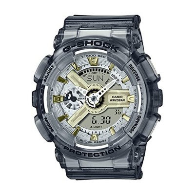 Pre-owned Casio G-shock Analog-digital Grey Dial Women Gma-s110gs-8adr (g1224)