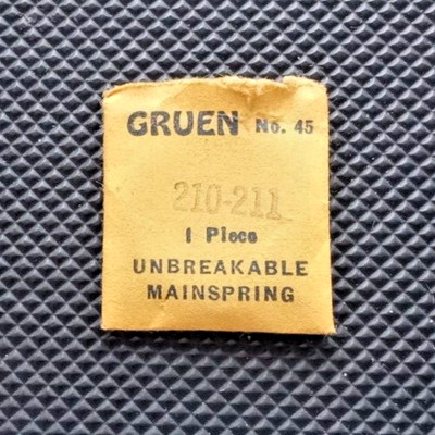 Gruen 210-211  WATCH MAINSPRING