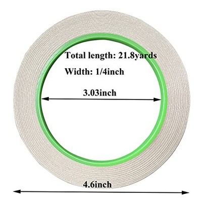 Copper Foil Tape with Double-Sided Conductive Adhesive, 1/4", 4 Pack