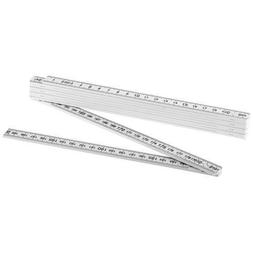 Metro Pieghevole A Stecca Plastica Bianco Lunghezza 2mt Hobby Fai da te dfh