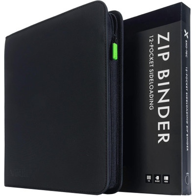 Vault X 12 Pocket Exo Tec Zip Binder Signature Black