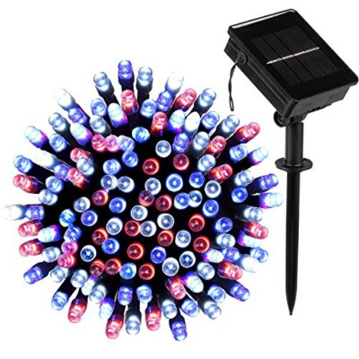 Outdoor 72ft 200led 8 Modes Waterproof Solar Pow
