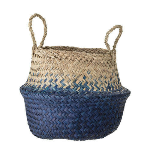 HMF Seegras-Aufbewahrungskorb 38x15x14 Cm – Handgeflochten, Mit Metallrahmen, Für Bad, Wohnzimmer, Toilettenpapier & Deko