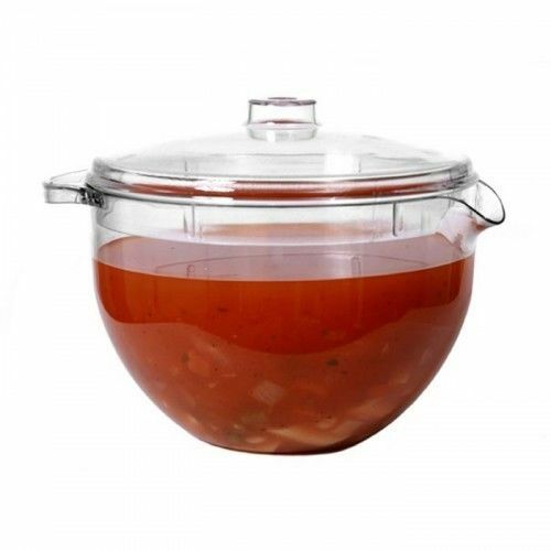 Easy Cook Microwave Jug and Lid, Clear 1.2 Litre Soup Porridge Plastic