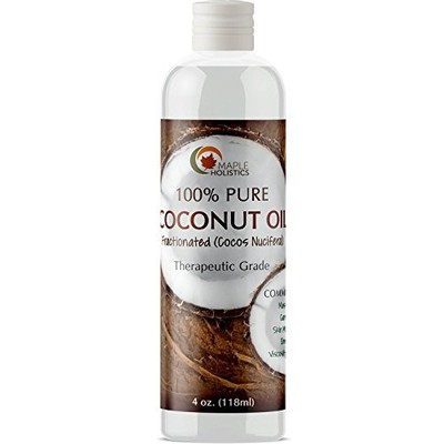 Fractionated Coconut Oil for Skin Therapeutic Carrier Oil Moisturizer for Fac...