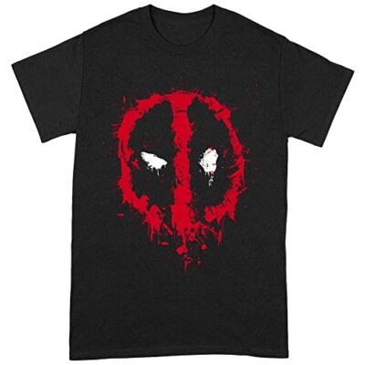 DEADPOOL - Splat Face Medi - Medium - New T Shirt - P600z