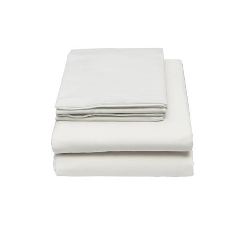 Casaluna King Size Well-being Hemp Sheet Set – Fresh White, Solid Color, USA-Made