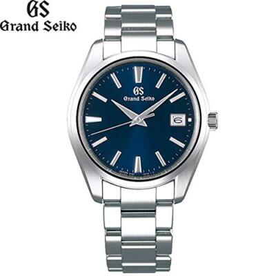 Pre-owned Grand Seiko Sbgp013 Heritage Collection Blue Dial Stainless Steel Men Watch