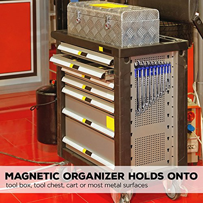 Magnetic Wrench Holder Organizer Premium Quality Tool Organizer (Blue) NEW