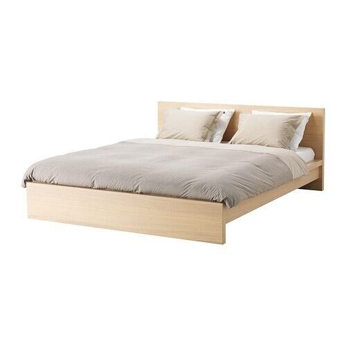 Condition Beech Veneer Ikea Malm, Malm King Size Bed Frame White