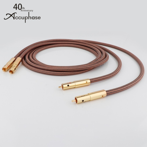 Pair 40th Anniversary HiFi Audio XLR/RCA Cord OFC Copper Cable Gold plated plug