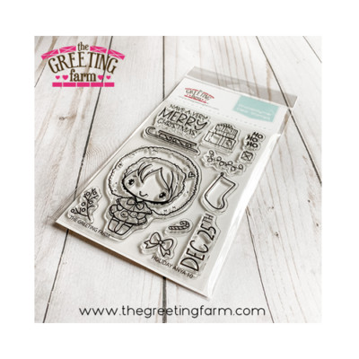 HOLIDAY ANYA 10-The Greeting Farm Photopolymer Stamp-Stamping Craft-Christmas