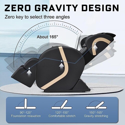 Full Body Shiatsu Massage Chair Recliner ZERO GRAVITY Back Roller Air Pressure