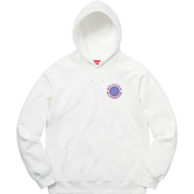 Pre-owned Supreme Spitfire Hooded Sweatshirt White Black Red S/s 18