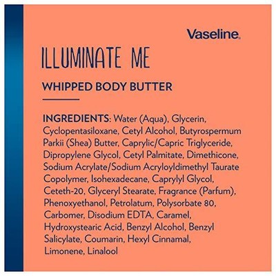 Vaseline Illuminate Me Shea Butter Whipped Body Butter for Melanin Rich Skin ...