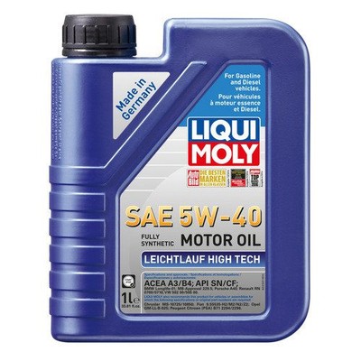 LiquiMoly 5w40 Leichtlauf High Tech Synthetic Oil (12 x 1 Liter) LiquiMoly 5w40 Leichtlauf High Tech Synthetic Oil (12 x 1 Liter)