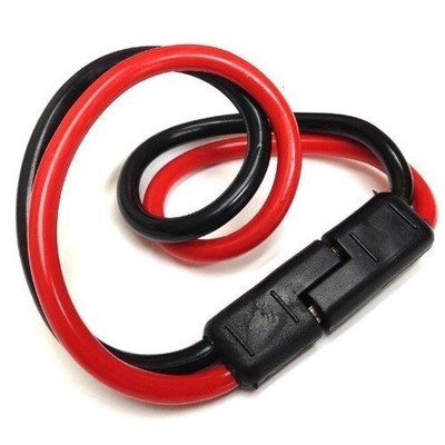 5 Pack 12 inch Long 10 Gauge 2 Pin Quick Disconnect Polarized Plug Wire Harness