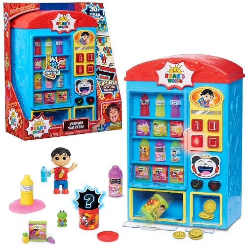Ryans World Vending Surprise Working Snack Machine Kids Toy Birthday Light Sound | eBay