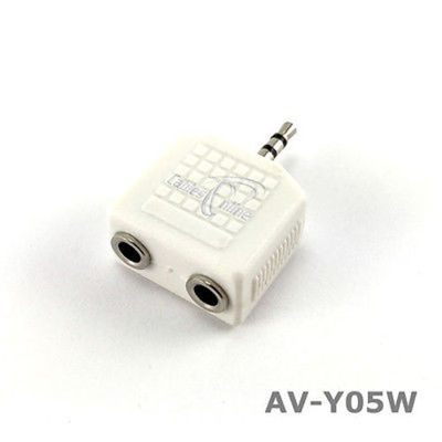 2.5mm to Dual 3.5mm Stereo Headphone Splitter Adapter
