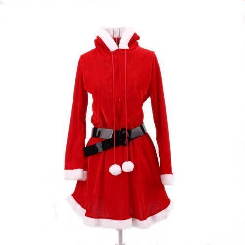 white christmas dresses Merry Plaid Midi Pinafore Dress (Red) S main image 1