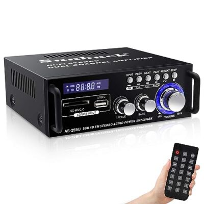 Max 300Wx2 Home Stereo Amplifier Bluetooth Stereo Receiver H