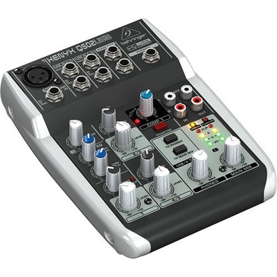 NEW Behringer Xenyx Q502USB Premium 5-Input 2-Bus Mixer Board w/ Power Supply. Buy it now for 79.99