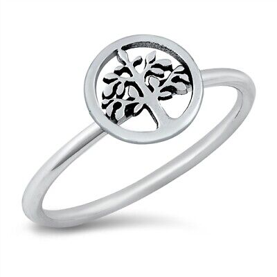 Women's Tree of Life Beautiful Ring .925 Sterling Silver Band Sizes 4-10 NEW