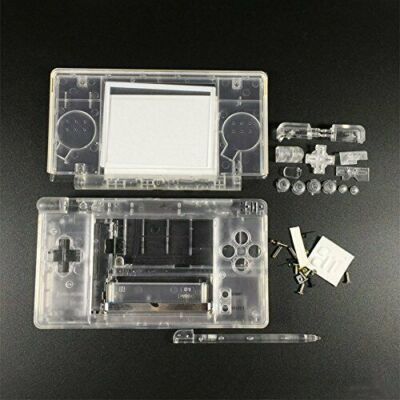 Full Replacement Nintendo DS Lite Housing Shell Screen Lens BlackGreenClearGold