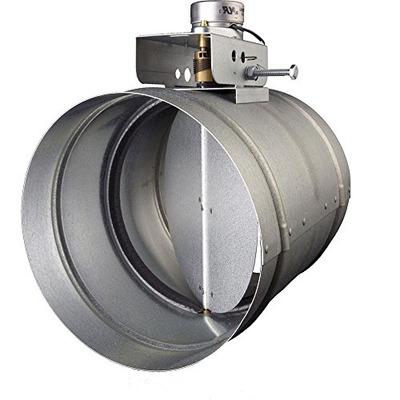 Broan MD10TU Motorized Universal Make-Up Air Damper with Pressure Sensor Kit,