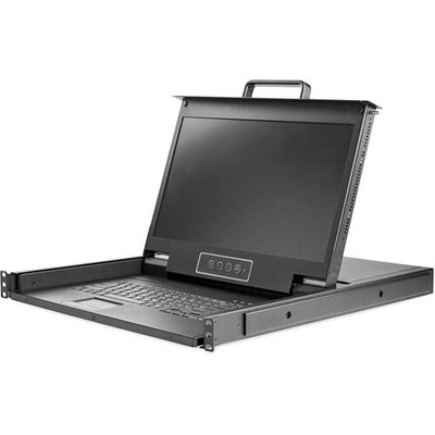 Startech Rackmount KVM Console HD 1080p - Single Port VGA KVM w/17  LCD Monitor