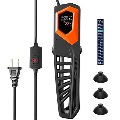 AQUARIUM HEATER with LED Temp Display for Large Fish Tank 75-180 Gallon HITOP