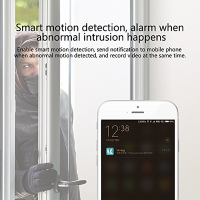 Vimtag WiFi HD Outdoor Security IP Camera,Weatherproof,Night Vision,Motion Push