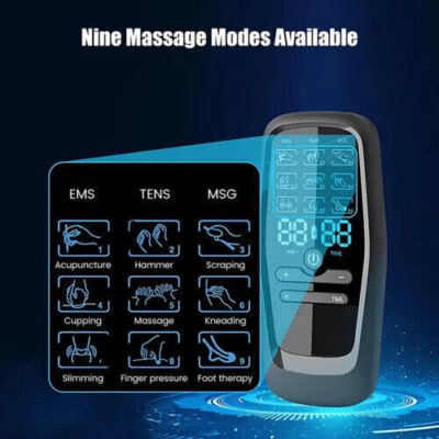 27 Modes Tens Unit Muscle Therapy Pain Relief Stimulator Machine Pulse Massager~