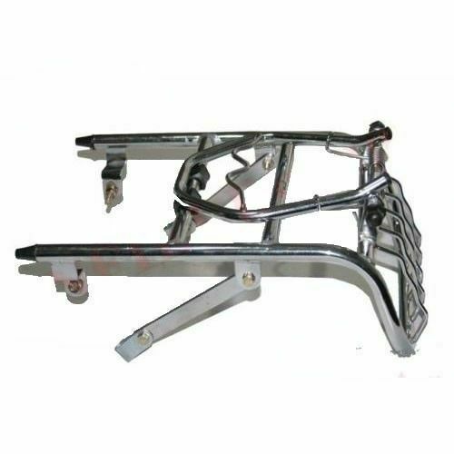 Fits Royal Enfield 350 500cc Rear Luggage Touring Carrier Light Guard Chrome 