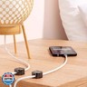 IFNOW 12 Pack Magnetic Cable Clips Cord Organizer Black Self Adhesive Cord Holder Under Desk Cable Management for Home,Office,Car,Desk,Nightstand