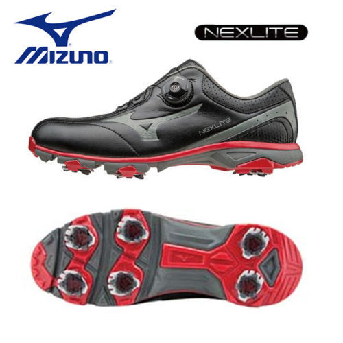 MIZUNO Golf Shoes WAVE HAZARD AQUA BOA WIDE 51GM2470 White Red