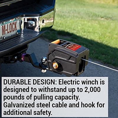 Electric Winch Towing 12 Volt Portable Boat ATV Truck Trailer 2-6000lbs Remote