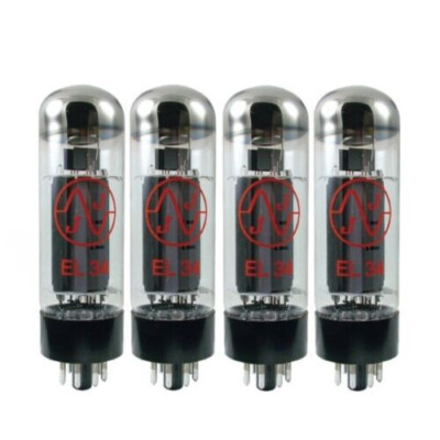 JJ ELECTRONICS EL34 MATCHED QUAD POWER TUBES (4 TUBES) NEW IN BOX  FREE SHIPPING