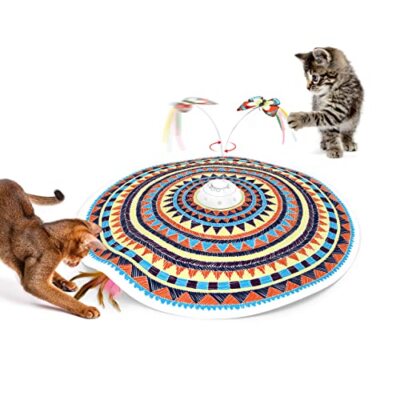 Potaroma Cat Toys Chargeable, 3in1 Hide and Seek, Automatic Interactive Toy