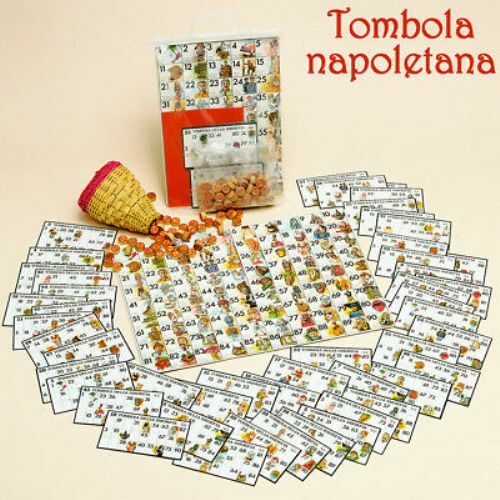 Gioco Tombola Napoletana Classica Cartellone Cartelle Panariello Numeri