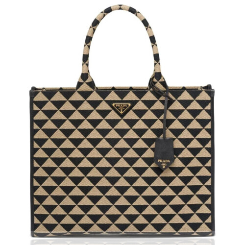 ショルダーバッグ・ポシェット PRADA | Prada Symbole embroidered fabric mini bag 1BA355 PRADA Prada Symbole embroidered fabric mini bag