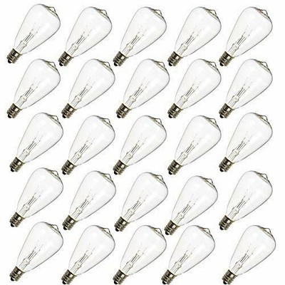 Replacement Edison Clear 5 Watts C7/e12 Screw Base For Patio