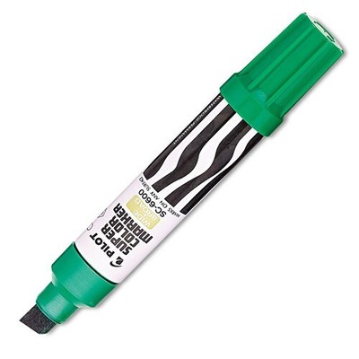 Pilot Jumbo Super Color Perm. Marker Green Refillable Art Posters Office School