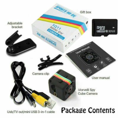 SQ11 Full HD 1080P Mini DV DVR Security Camera Dash Camcorder IR Night Recorder