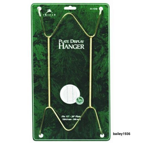 WHITE 15"- 20" PLATE Hanger Wall Plates Platters Tripar HEAVY DUTY Super Strong