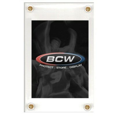 Lot of 5 BCW 4-Screw NON-RECESSED Baseball Trading Card Screwdown Holders